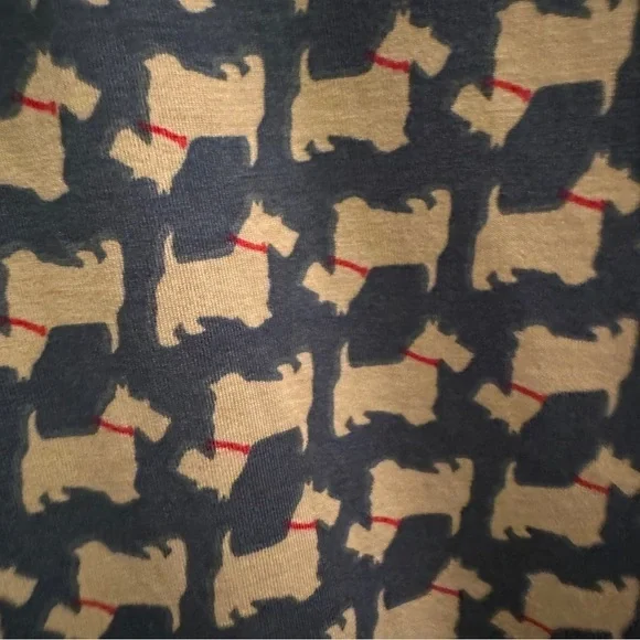 NWT LuLaRoe Pertfect Tee 2XL Blue Westy Scotty Dogs RARE - Picture 3 of 8